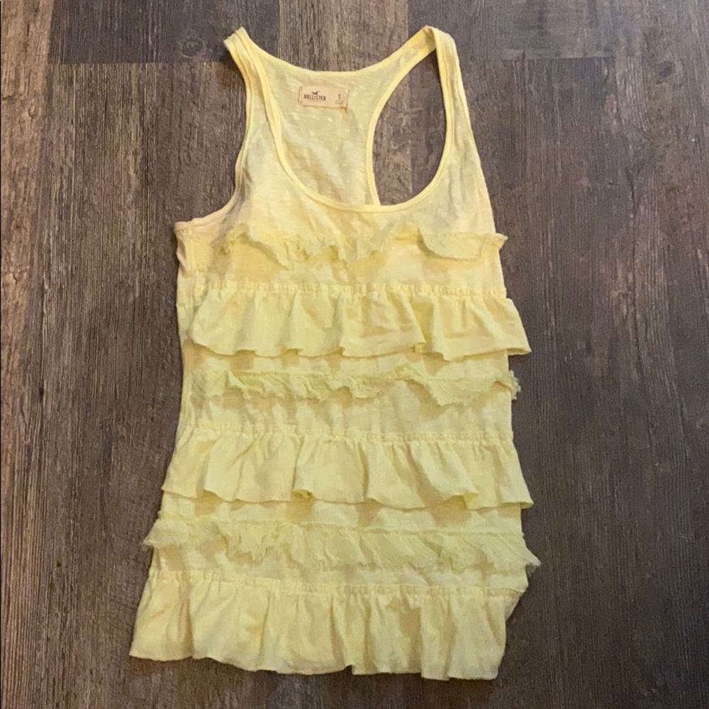 YELLOW HOLLISTER TANK TOP